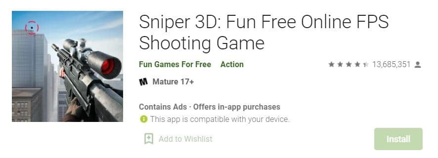 Sniper 3D,Fun Free Online FPS Shooting Game