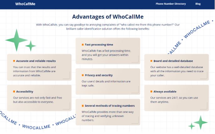 Benefits of WhoCallMe